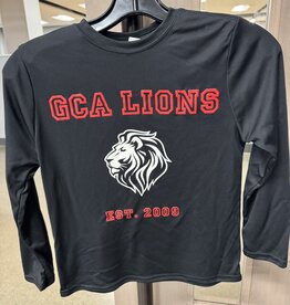 Youth Black LS Drifit Lionhead Tee