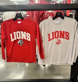 Port & Co. Youth LS Dri-Fit LIONS Tee