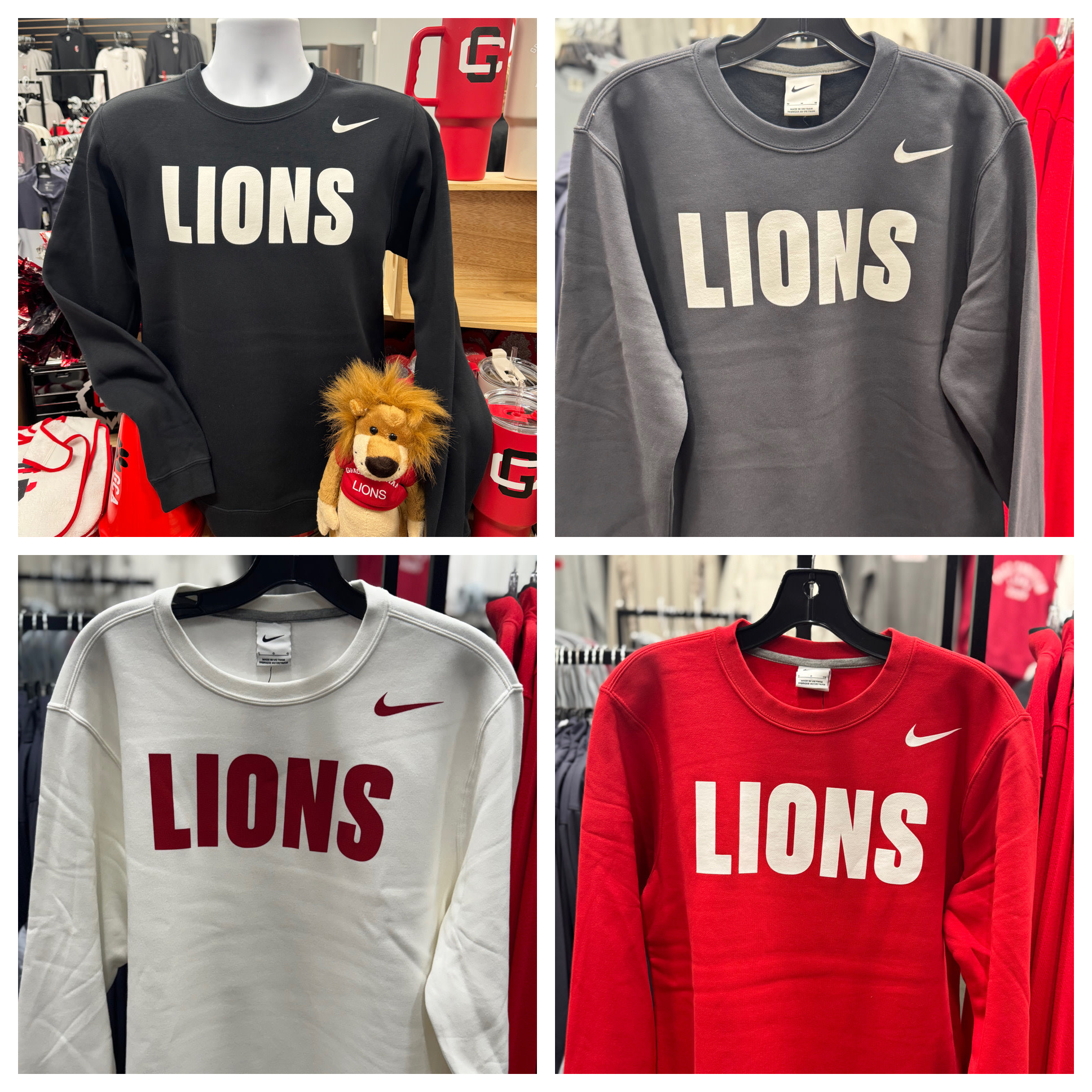 Nike Adult Crewneck LIONS Sweatshirt