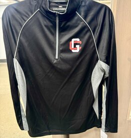 Colosseum Men's Black/Gray Interlock Logo Pullover