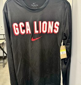 Nike Men's Black GCA LIONS Dri-Fit Legend LS Tee