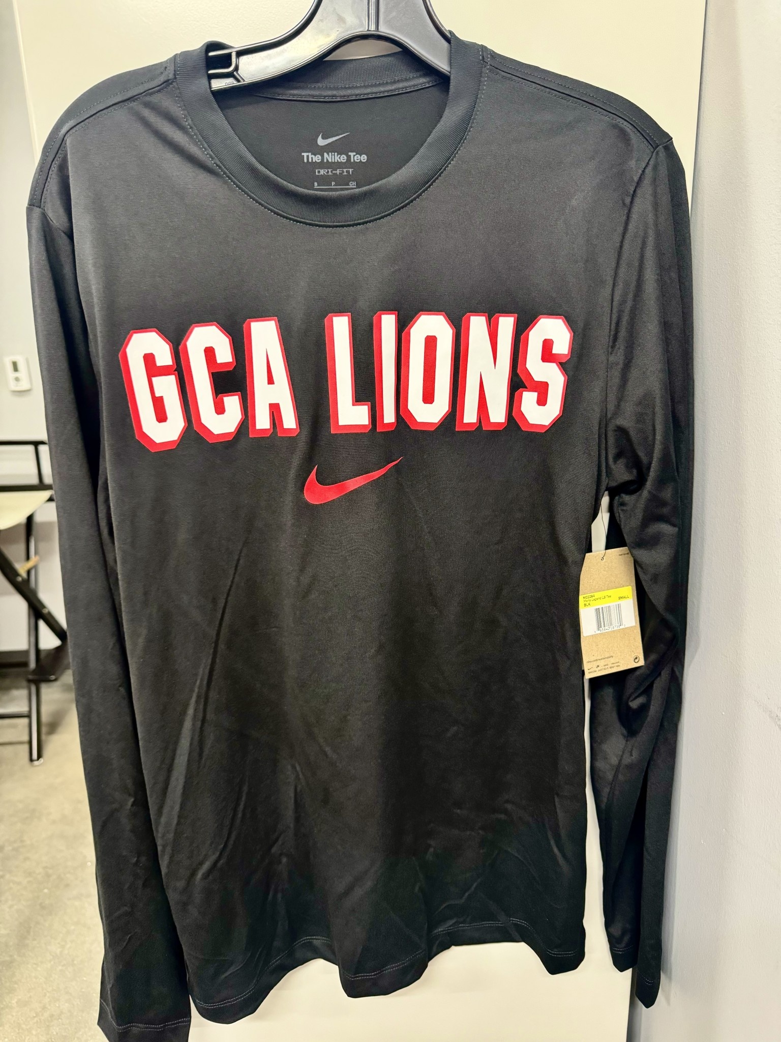 Nike Men's Black GCA LIONS Dri-Fit Legend LS Tee