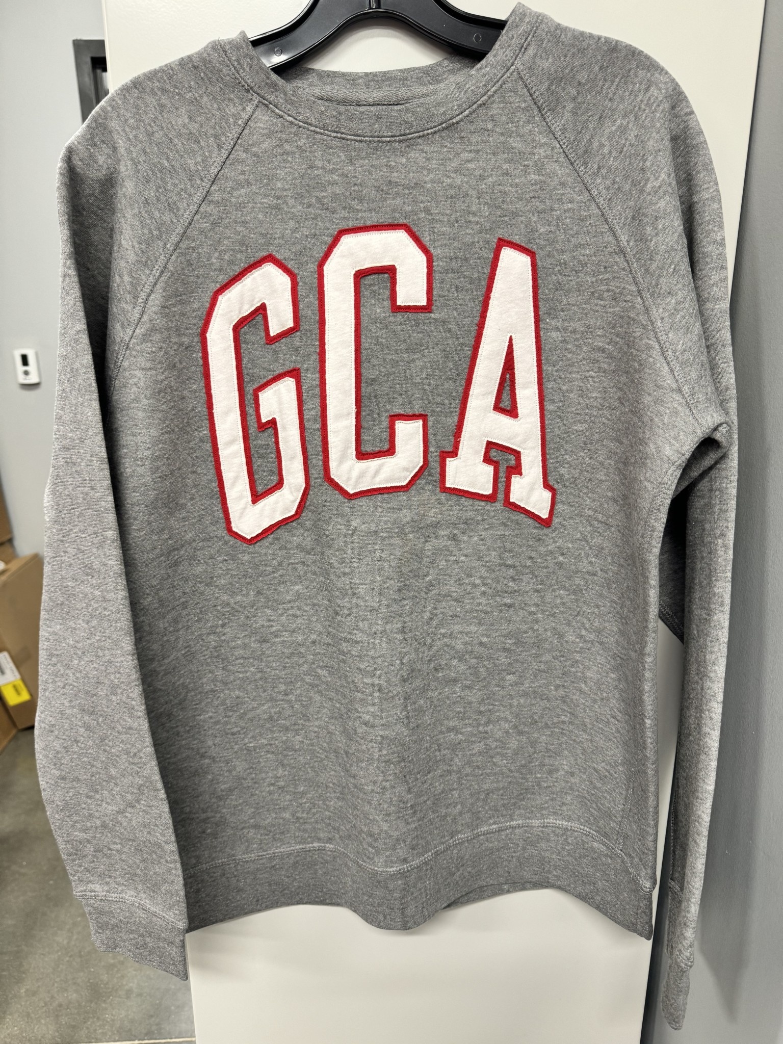 L2 Adult Grey/White Fabric Letter Sweatshirt