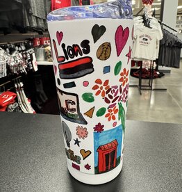 LOGO Brands White IS Art Club Tumbler