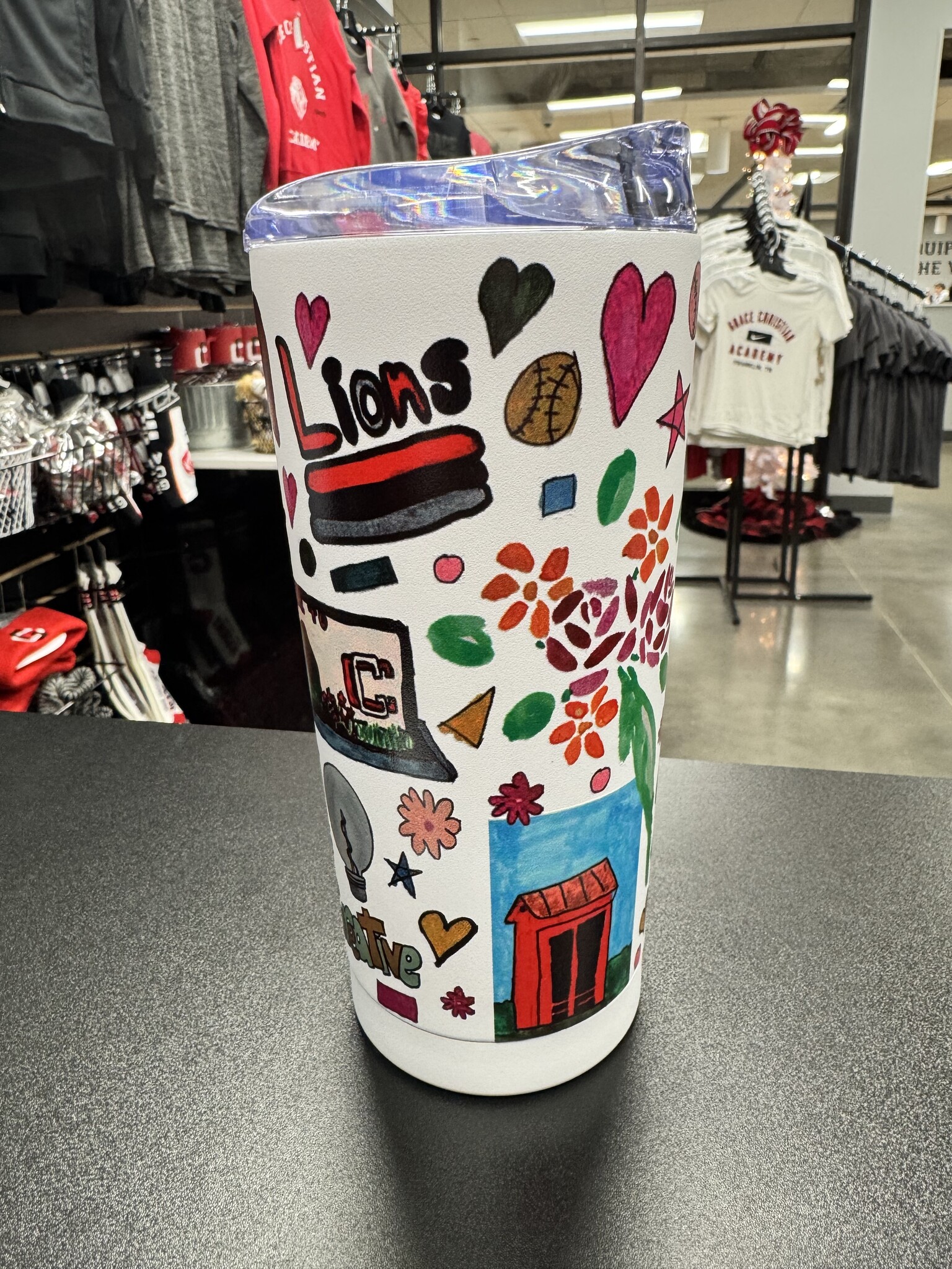 LOGO Brands White IS Art Club Tumbler