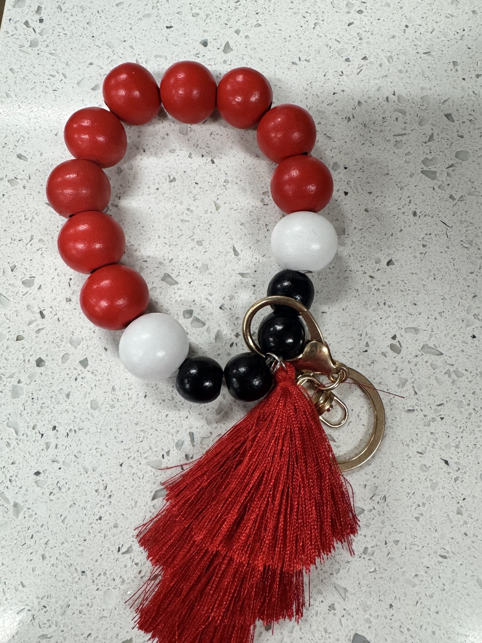 Beaded Wristlet Keychain