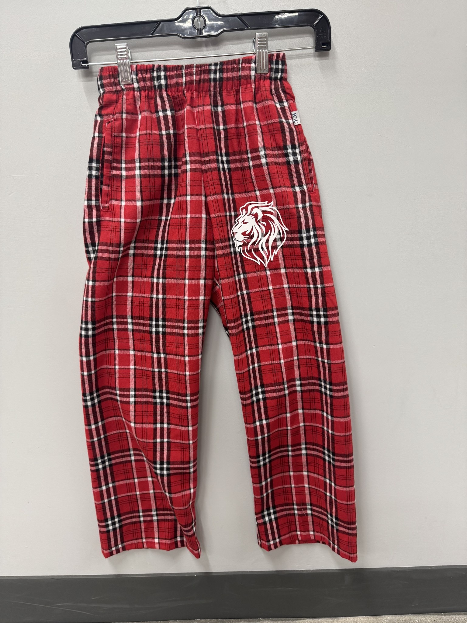 Boxercraft Youth Unisex Red & Black Plaid Flannel PJs