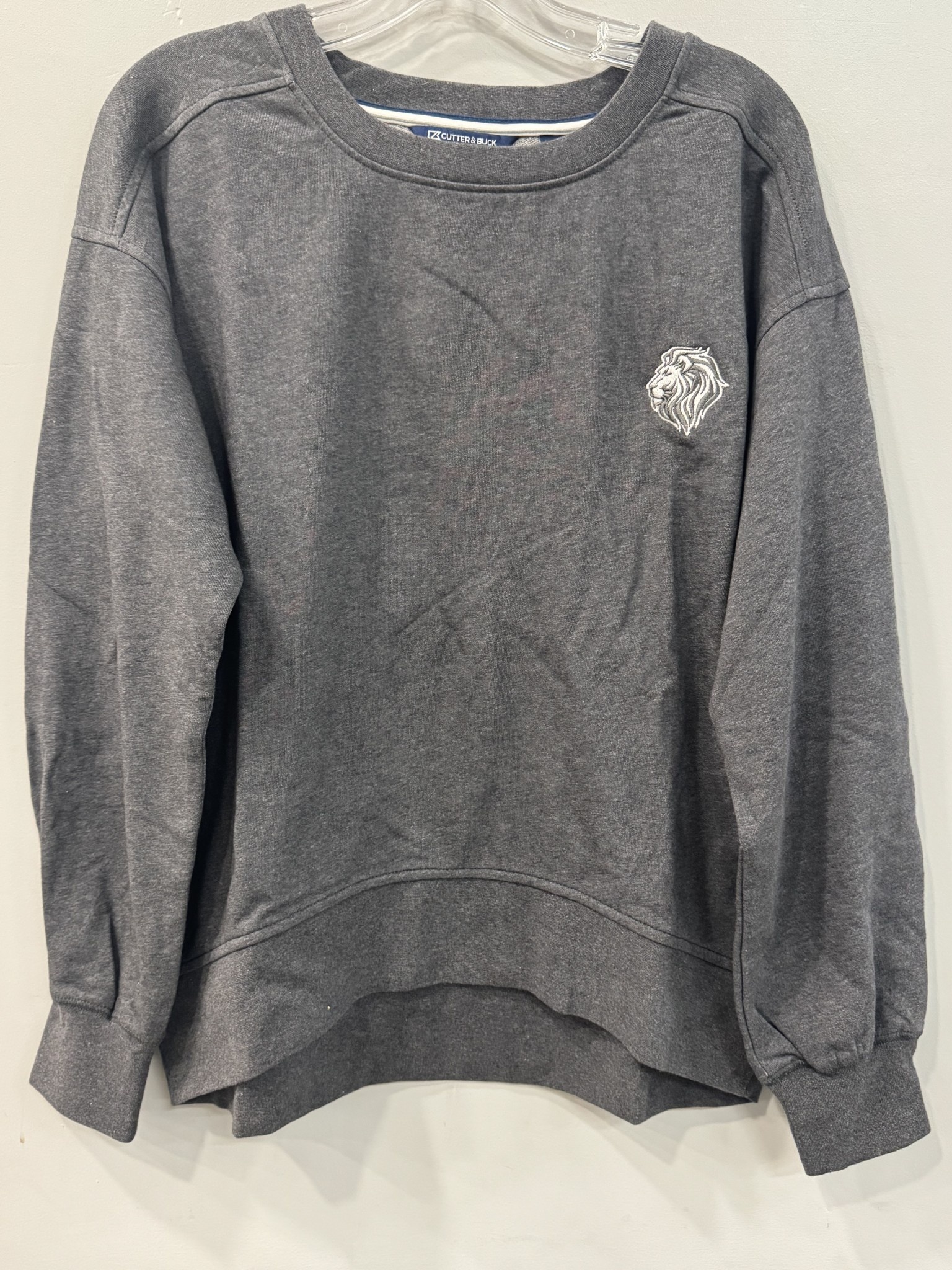 Cutter & Buck Women's Grey Lionhead Crew Sweatshirt