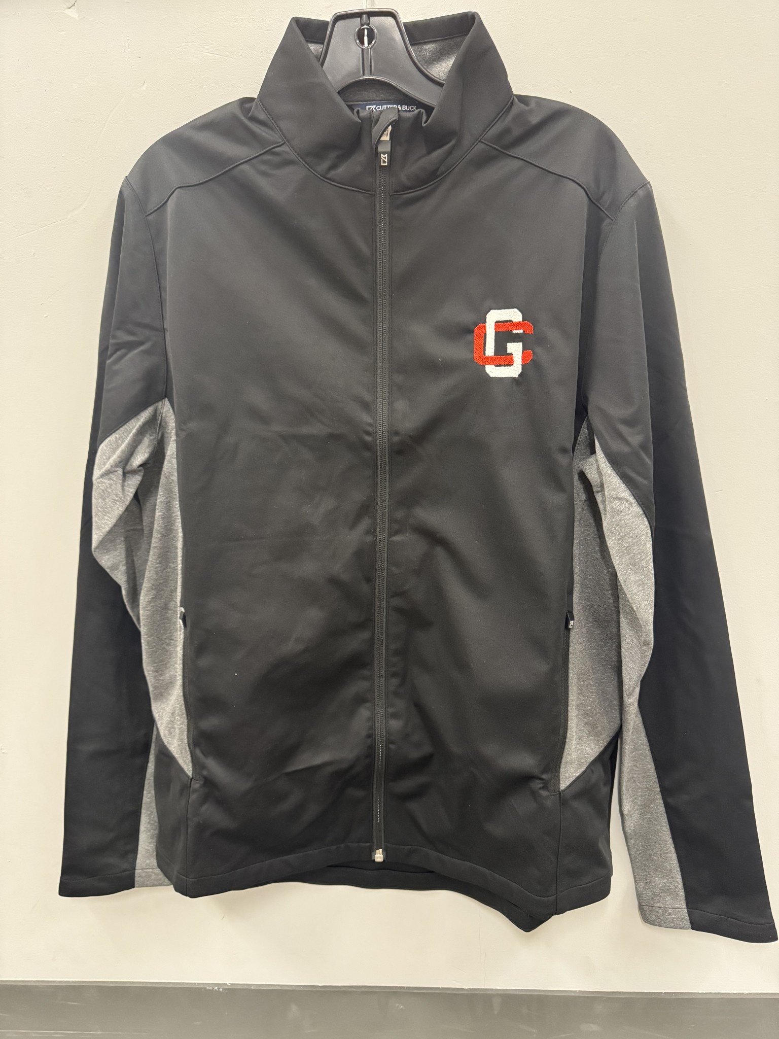 Cutter & Buck Men's Black & Grey GC Full Zip Jacket