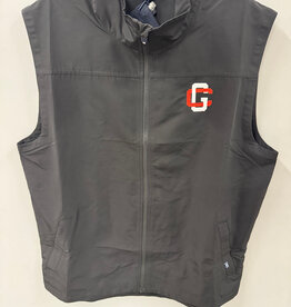 Cutter & Buck Black GC Logo Full Zip Vest