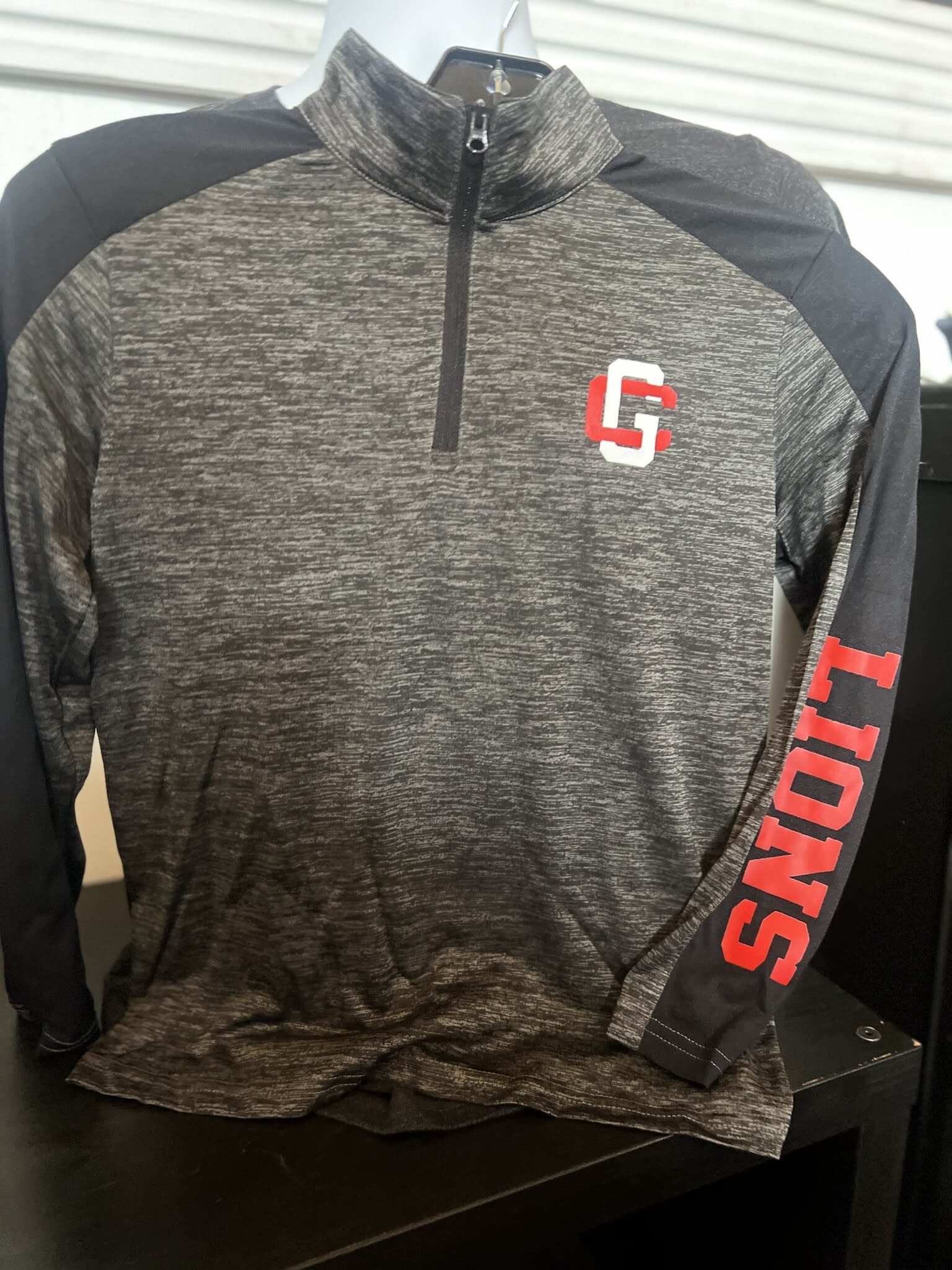 Youth Sport Tek Electric Blk 1/4 Zip