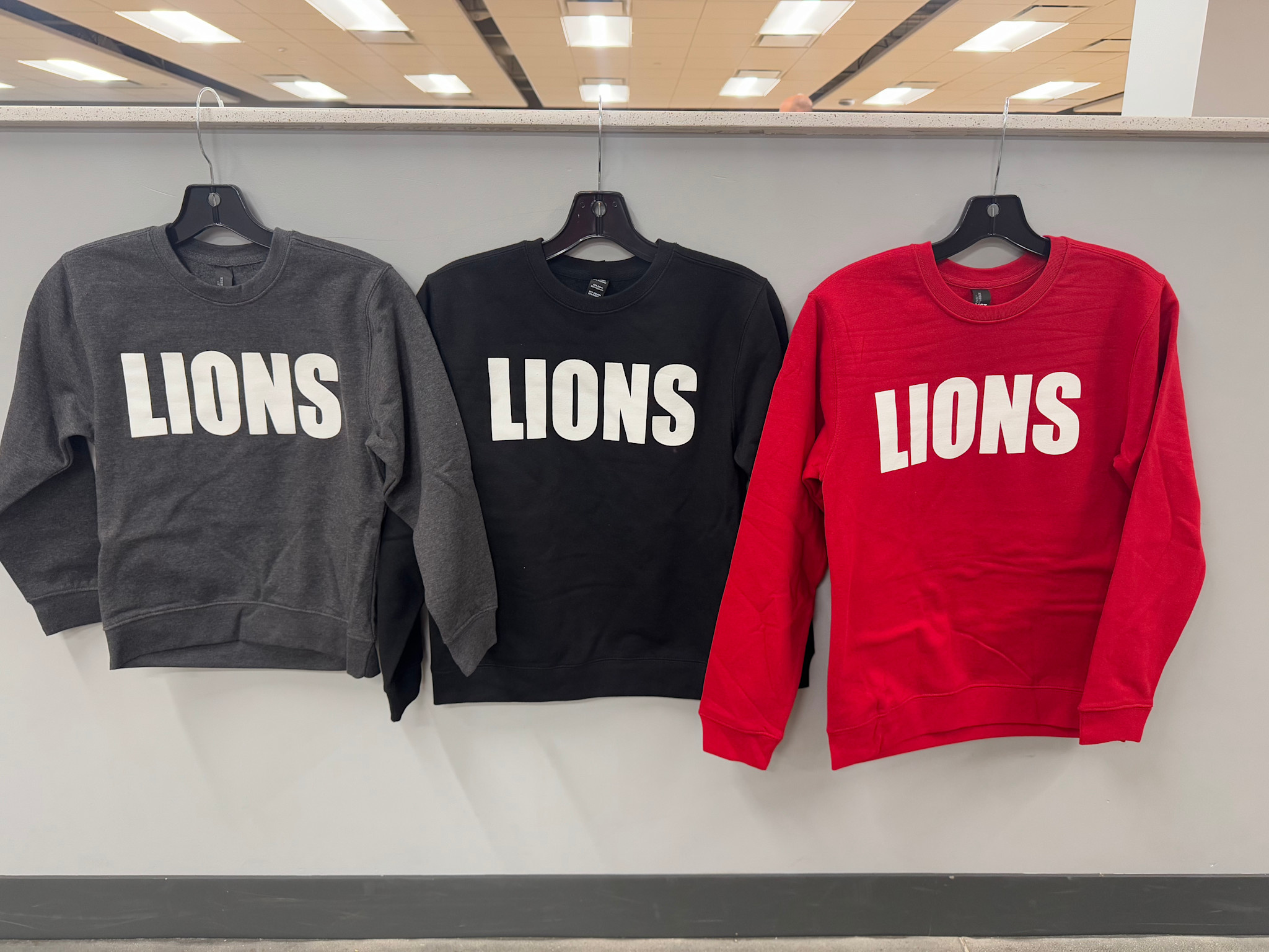 District Fleece Youth Crewneck LIONS Sweatshirt