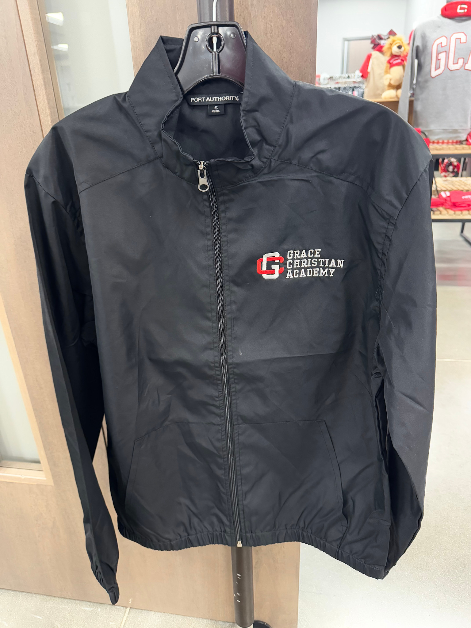 PA Adult Men's Black Lightweight Jacket