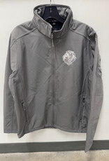 PA Men's Grey Soft Shell Full Zip Jacket
