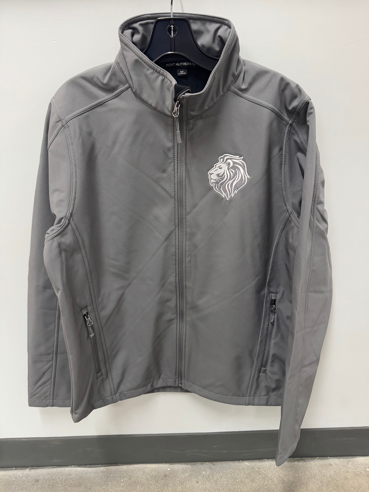 PA Men's Grey Soft Shell Full Zip Jacket