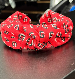 NOLA Couture Youth Red Logo Knotted Headbands