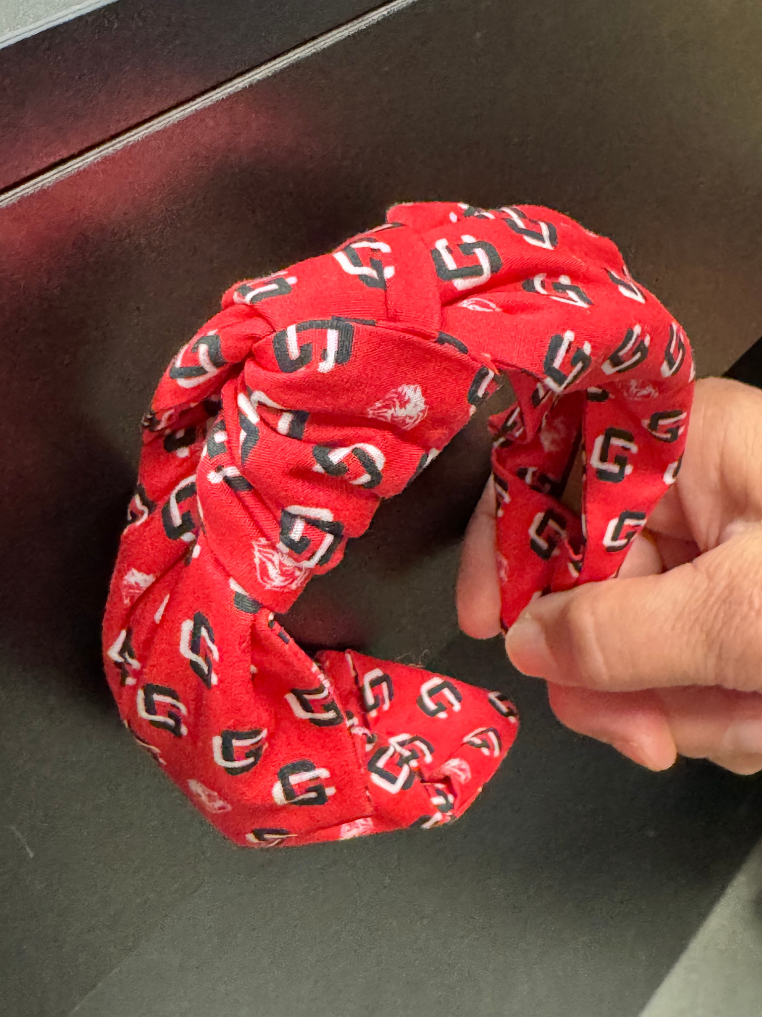 NOLA Couture Youth Red Logo Knotted Headbands