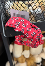 NOLA Couture Youth Red Logo Knotted Headbands