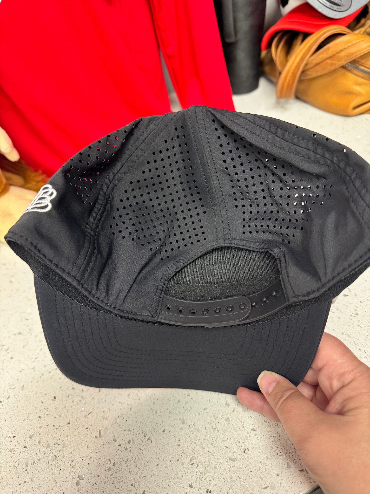 Branded Bills Adult Black Curved 5 Panel Rope Circle Logo Hat
