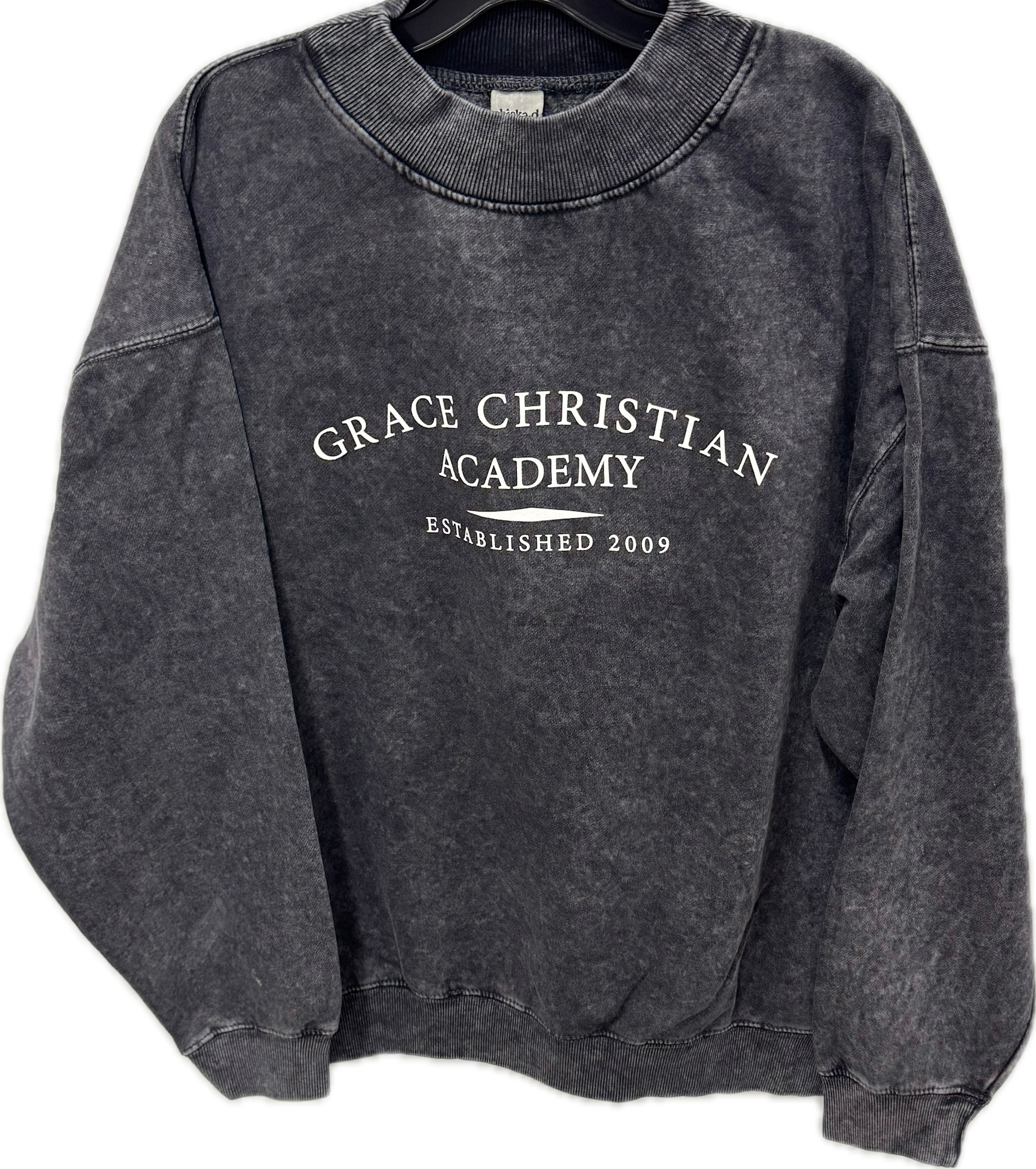 Chicka-D Women's Grey Mock Neck Seaside Sweatshirt