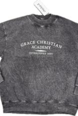 Chicka-D Women's Grey Mock Neck Seaside Sweatshirt