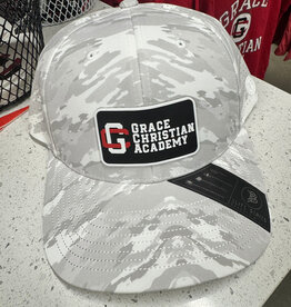 Branded Bills Adult White Camo PVC Patch Banner Hat