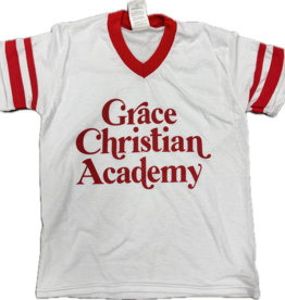 Augusta Sportswear Youth Girl's White Script SS Jersey