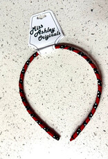Girl's Red/Black/White Polka Dot Patterned Headband