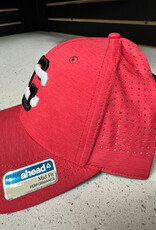 Ahead Adult Heather Red Mid Fit Performance Hat