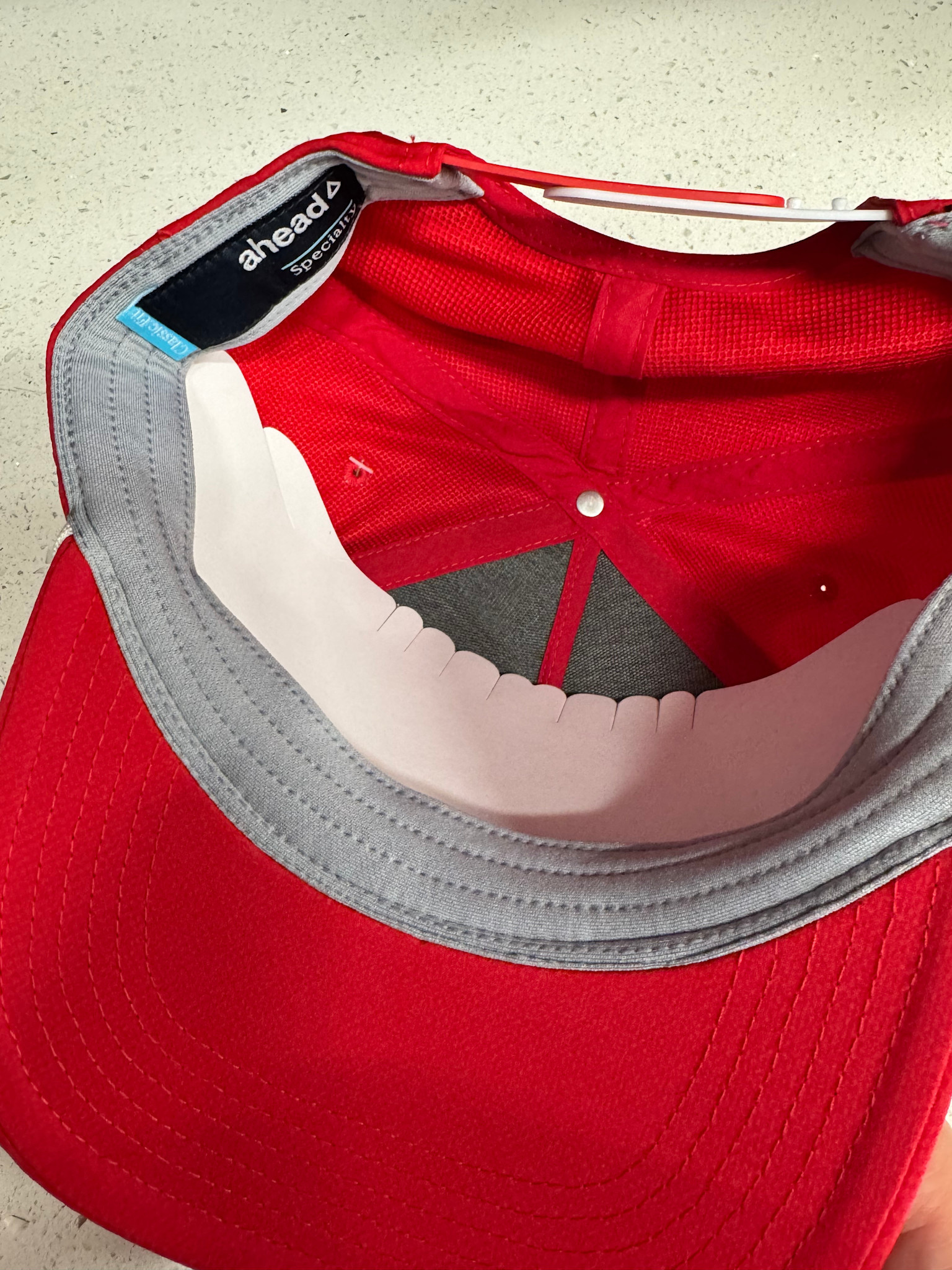 Ahead Adult Classic Fit Performance Red Rope Snapback Hat