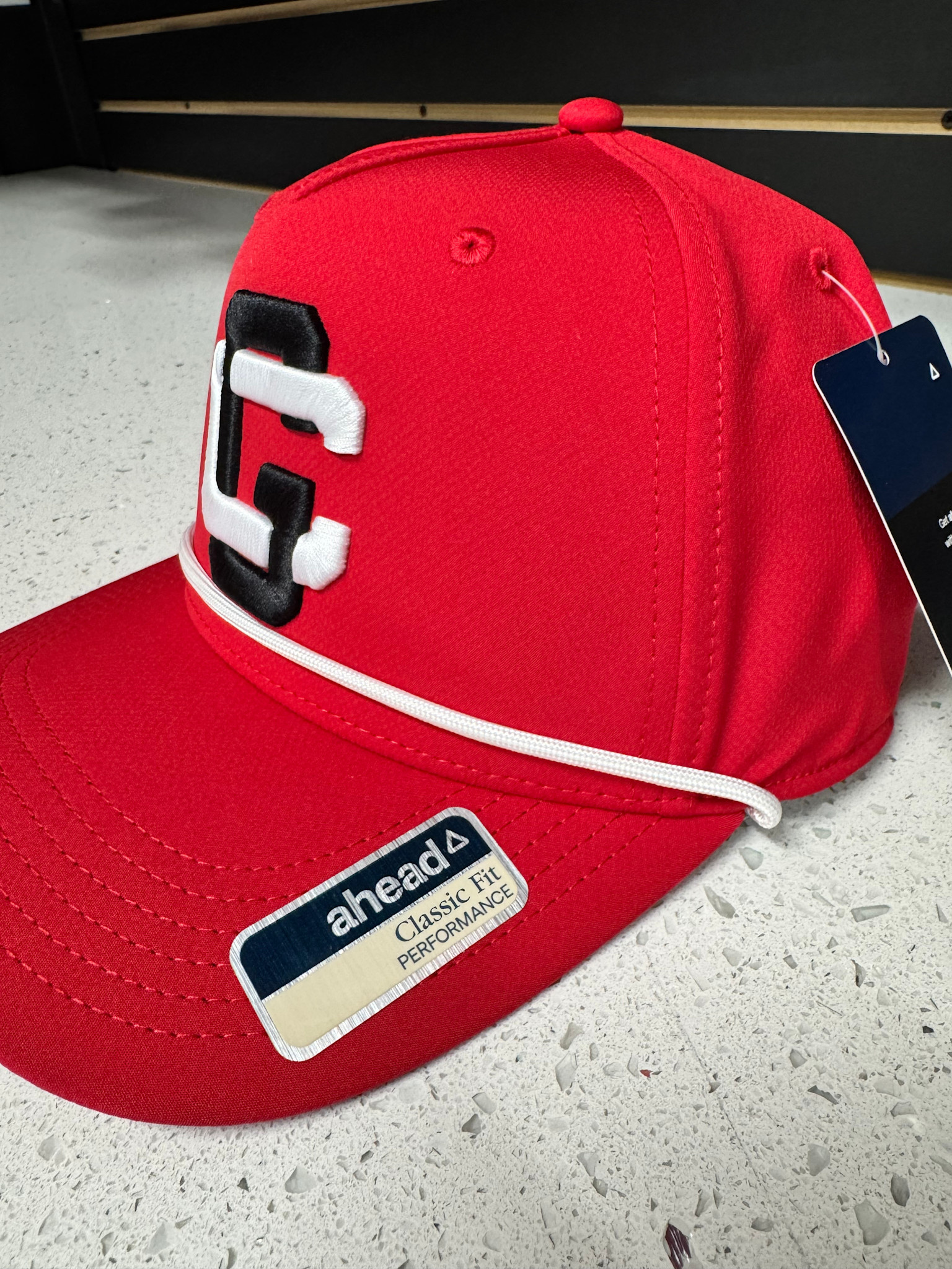 Ahead Adult Classic Fit Performance Red Rope Snapback Hat