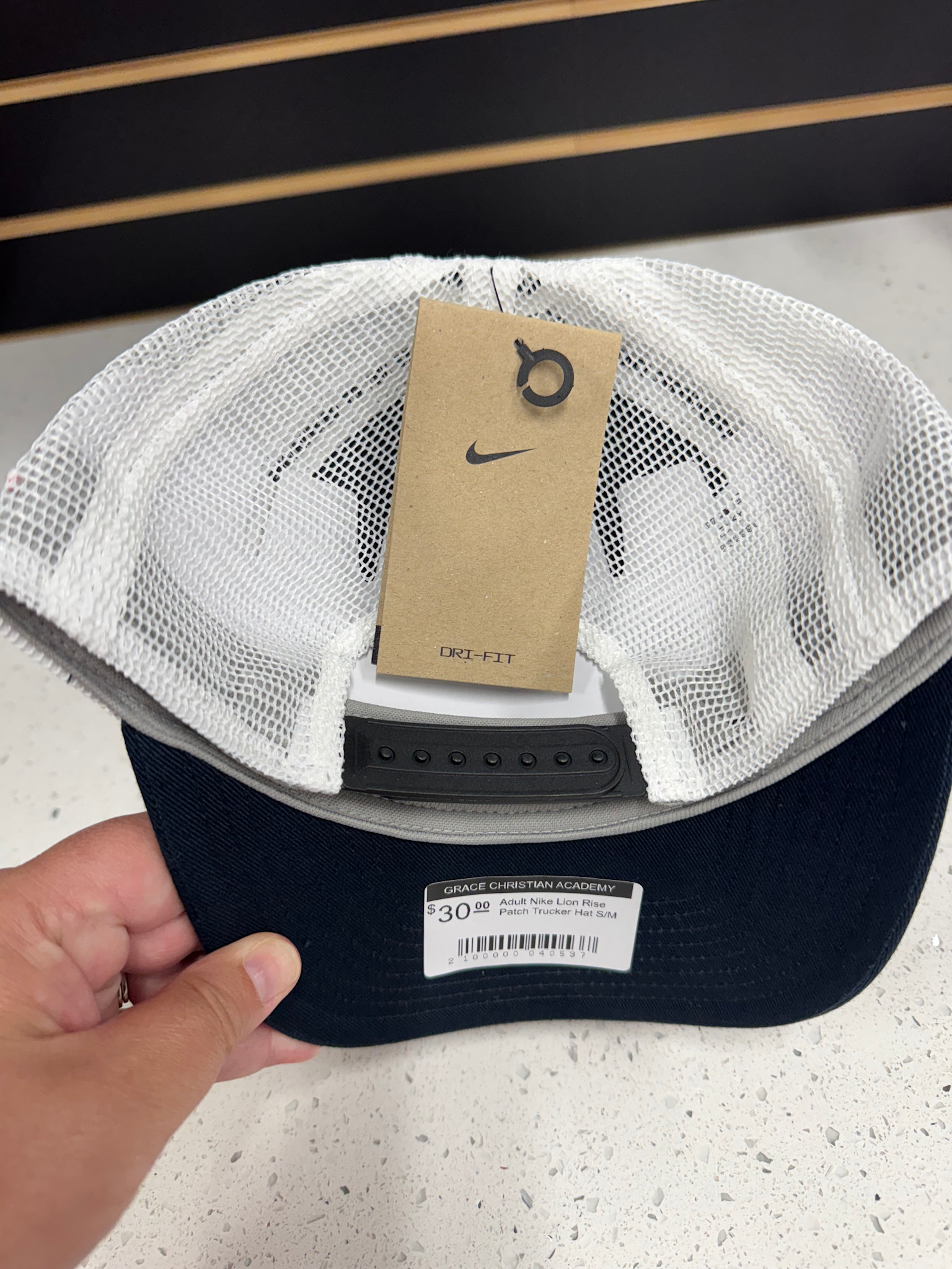 Adult Nike Lion Rise Patch Trucker Hat