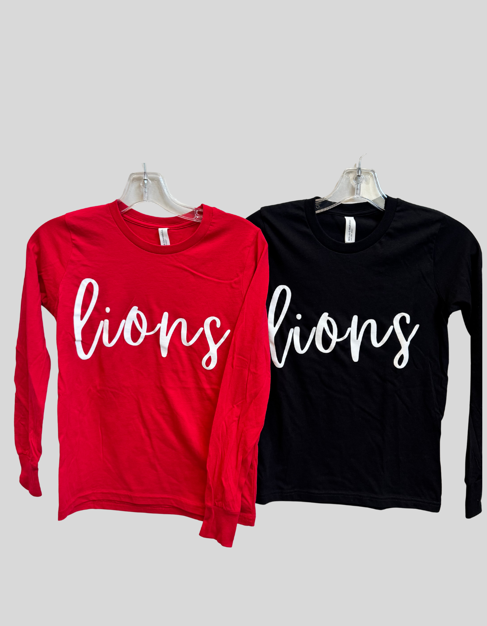 Bella Canvas Youth Girl's Lion Script LS Tee