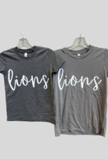 Bella Canvas Youth Girl's Lion Script SS Tee