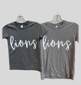 Bella Canvas Youth Girl's Lion Script SS Tee