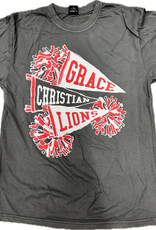 Chicka-D Women's Grey Pom Pom SS Tee