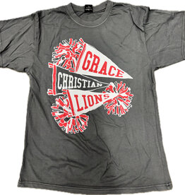 Chicka-D Women's Grey Pom Pom SS Tee