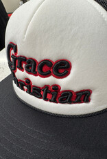 Richardson Black/Red Foam Trucker Hat