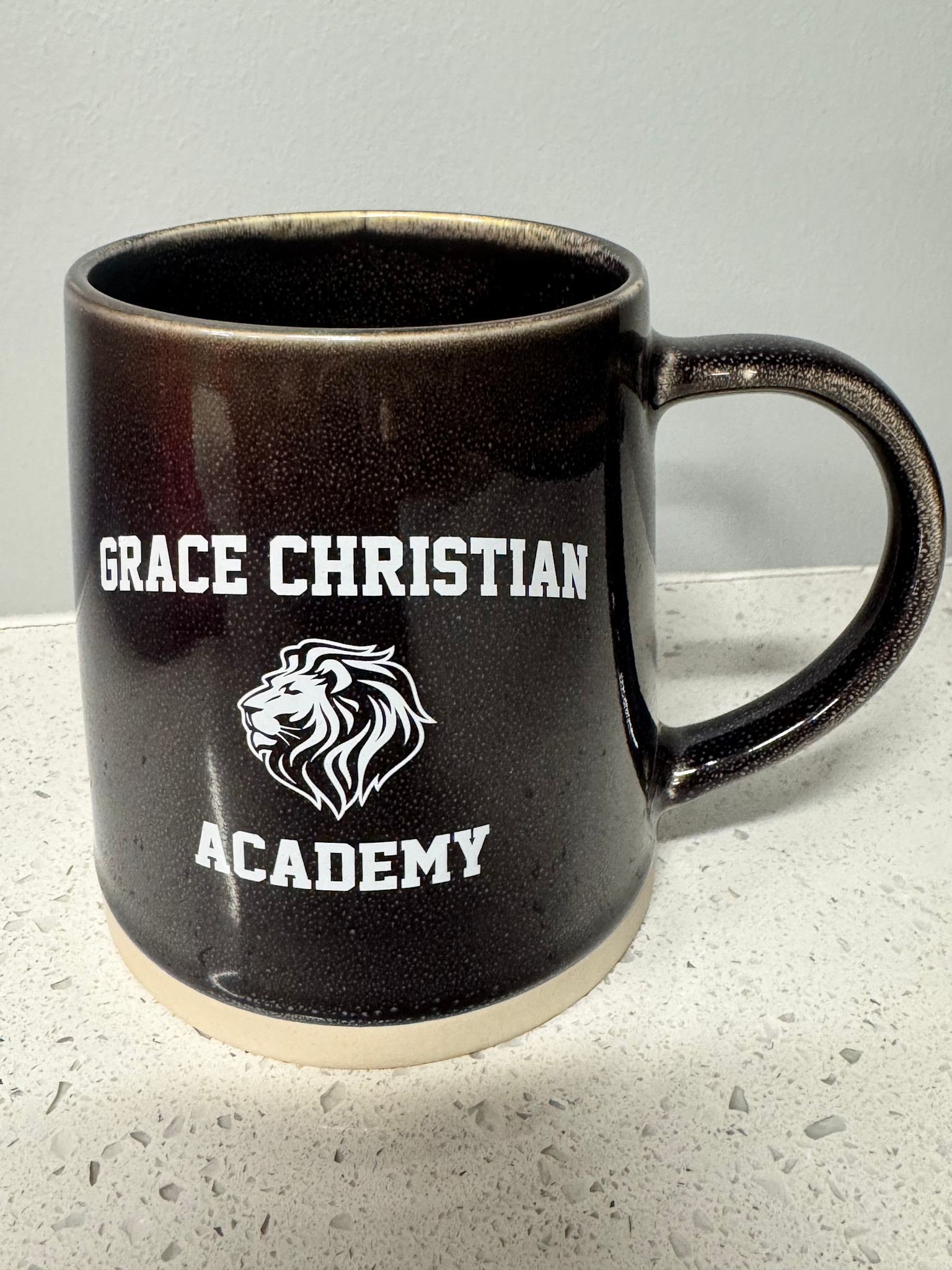 Jardine Black Speckled GCA Lion Mug
