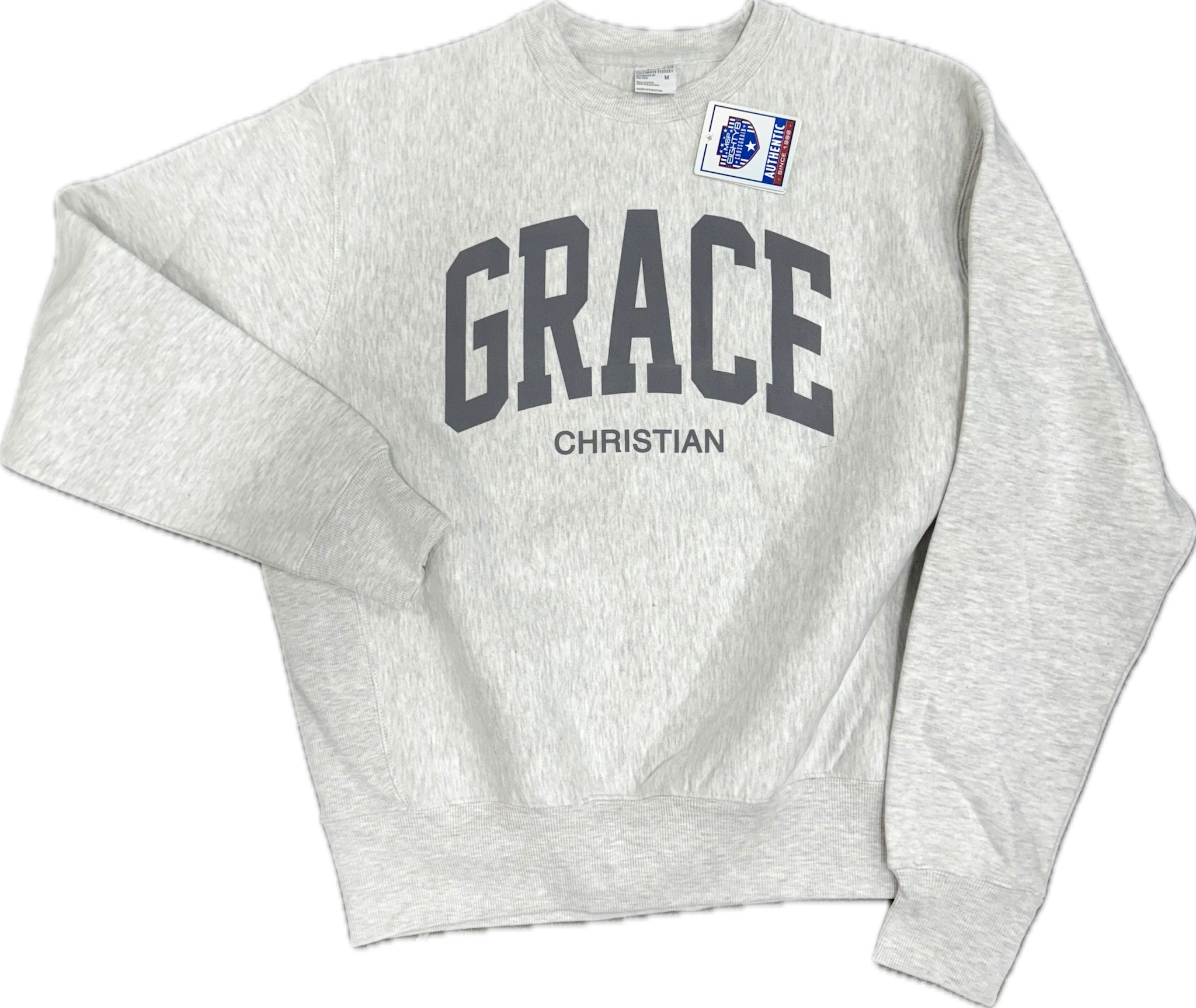 Women's Light Gray Varsity Letter Sweatshirt