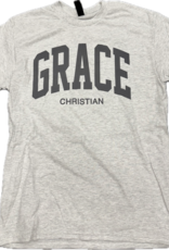 Gildan Unisex Light Gray Varsity Letter SS Tee