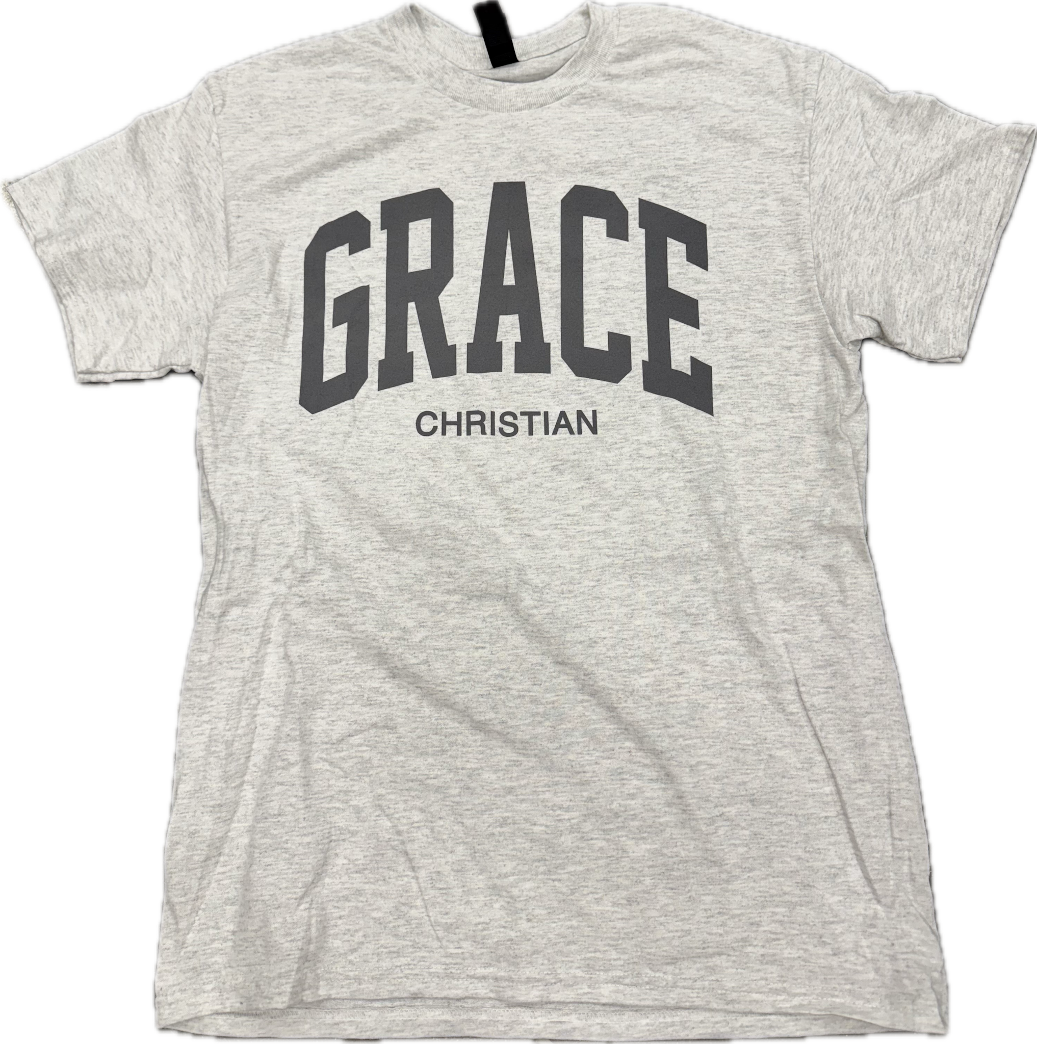 Gildan Unisex Light Gray Varsity Letter SS Tee
