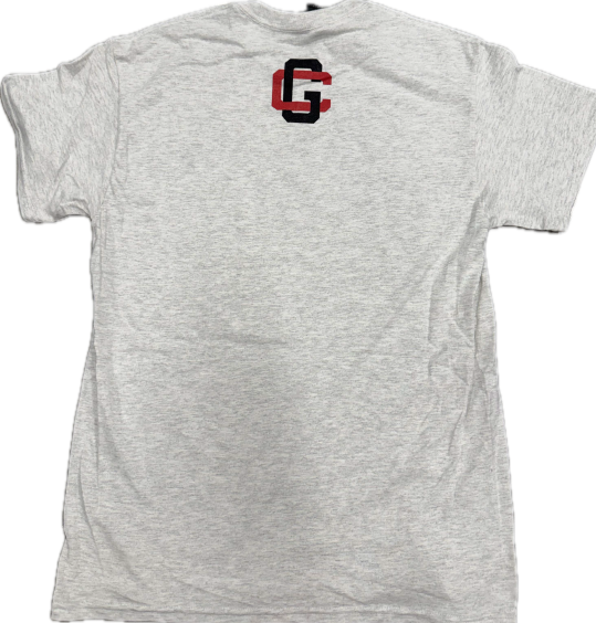 Gildan Unisex Light Gray Varsity Letter SS Tee