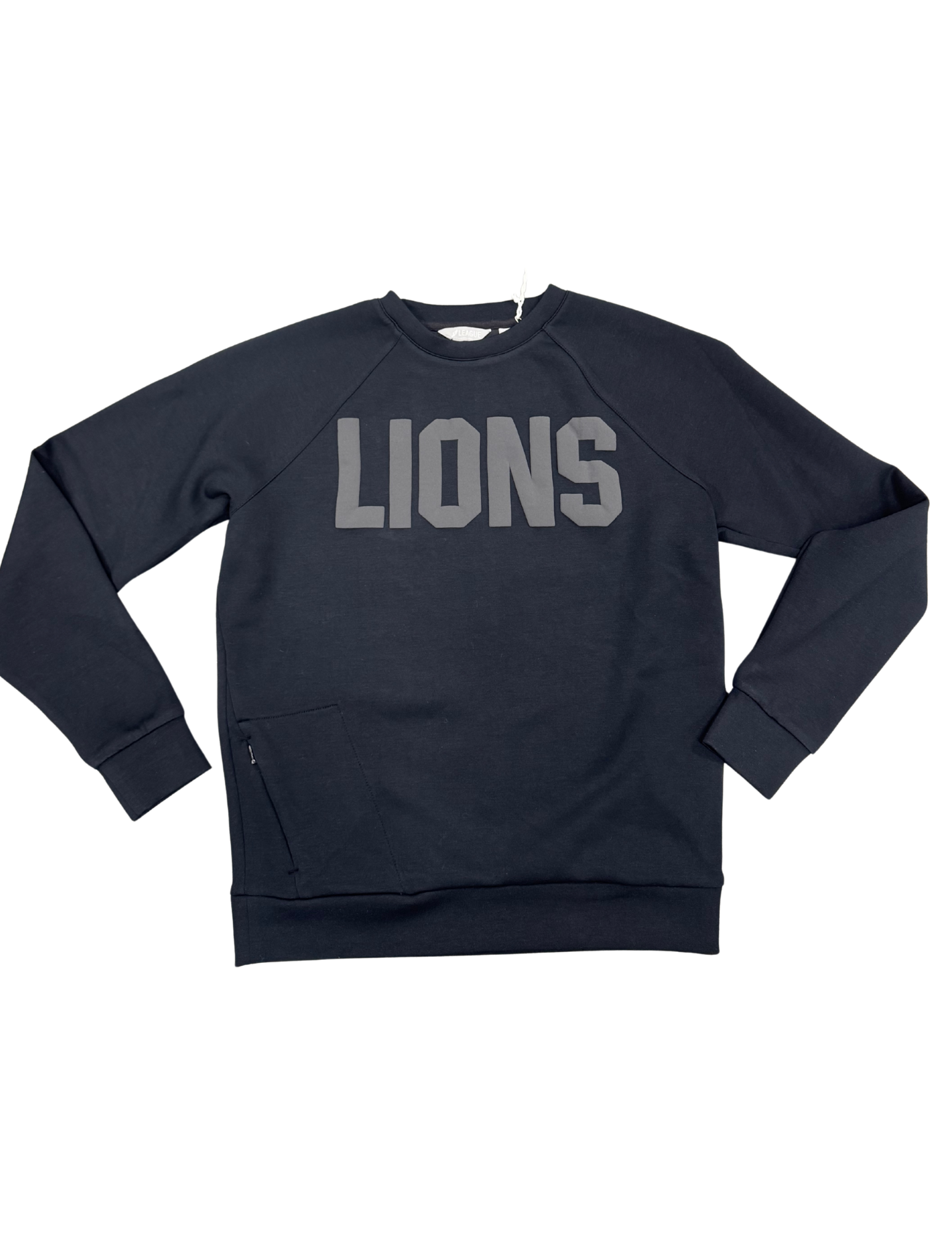 L2 Women's Black Puff Letter Lulu Dupe Sweatshirt