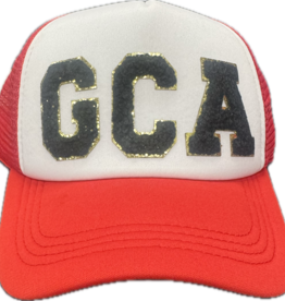 Varsity Patch Letter Glitter Hat