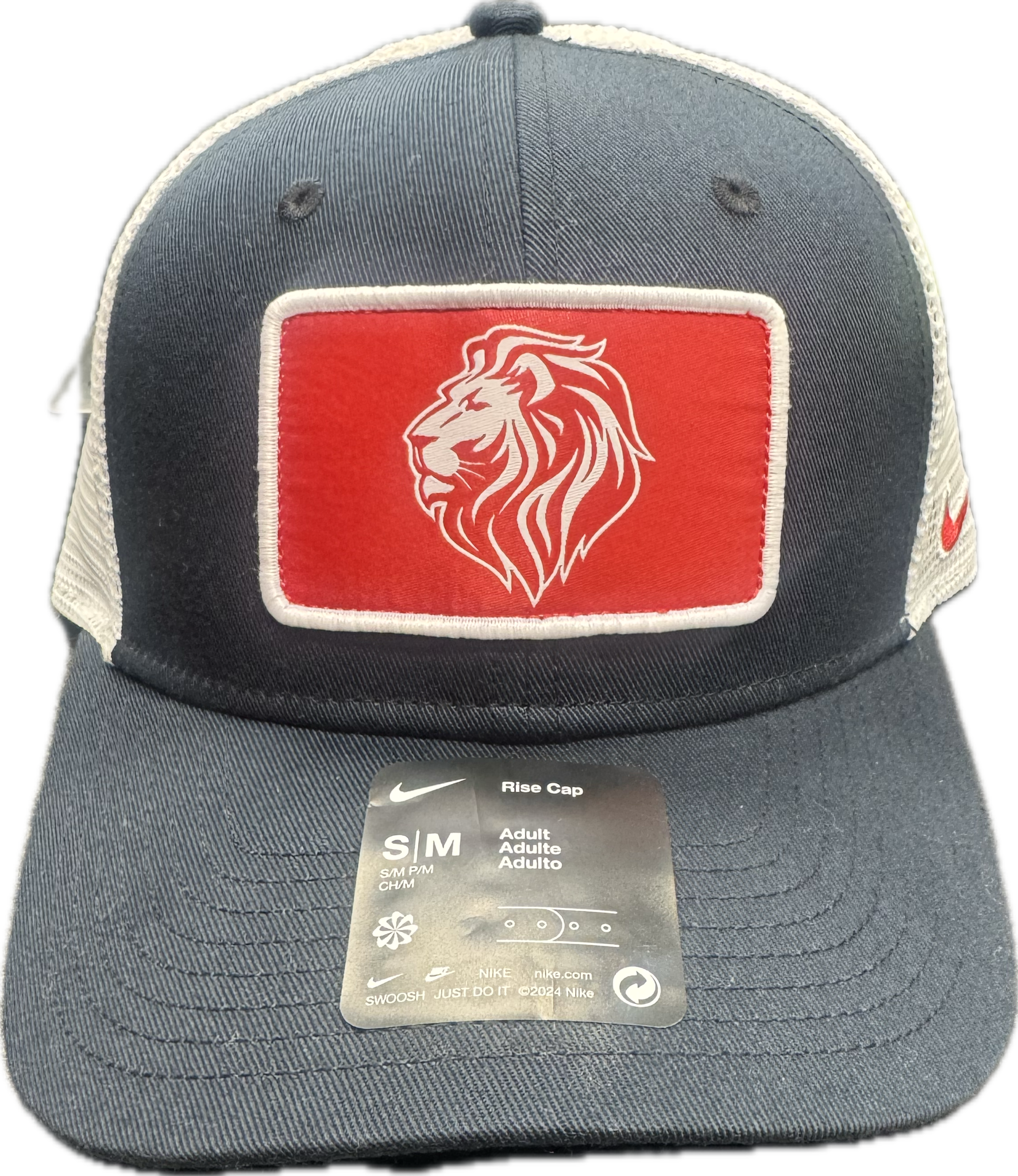 Adult Nike Lion Rise Patch Trucker Hat