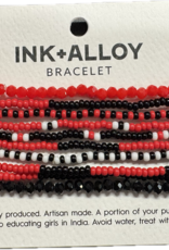 Ink & Alloy Beaded 10 Strand Bracelet