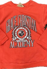 Blue 84 Youth Red Vintage Letter Sweatshirt