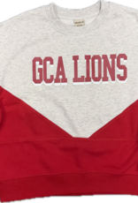 Chicka-D Women's Grey/Red GCA Lions Sweatshirt