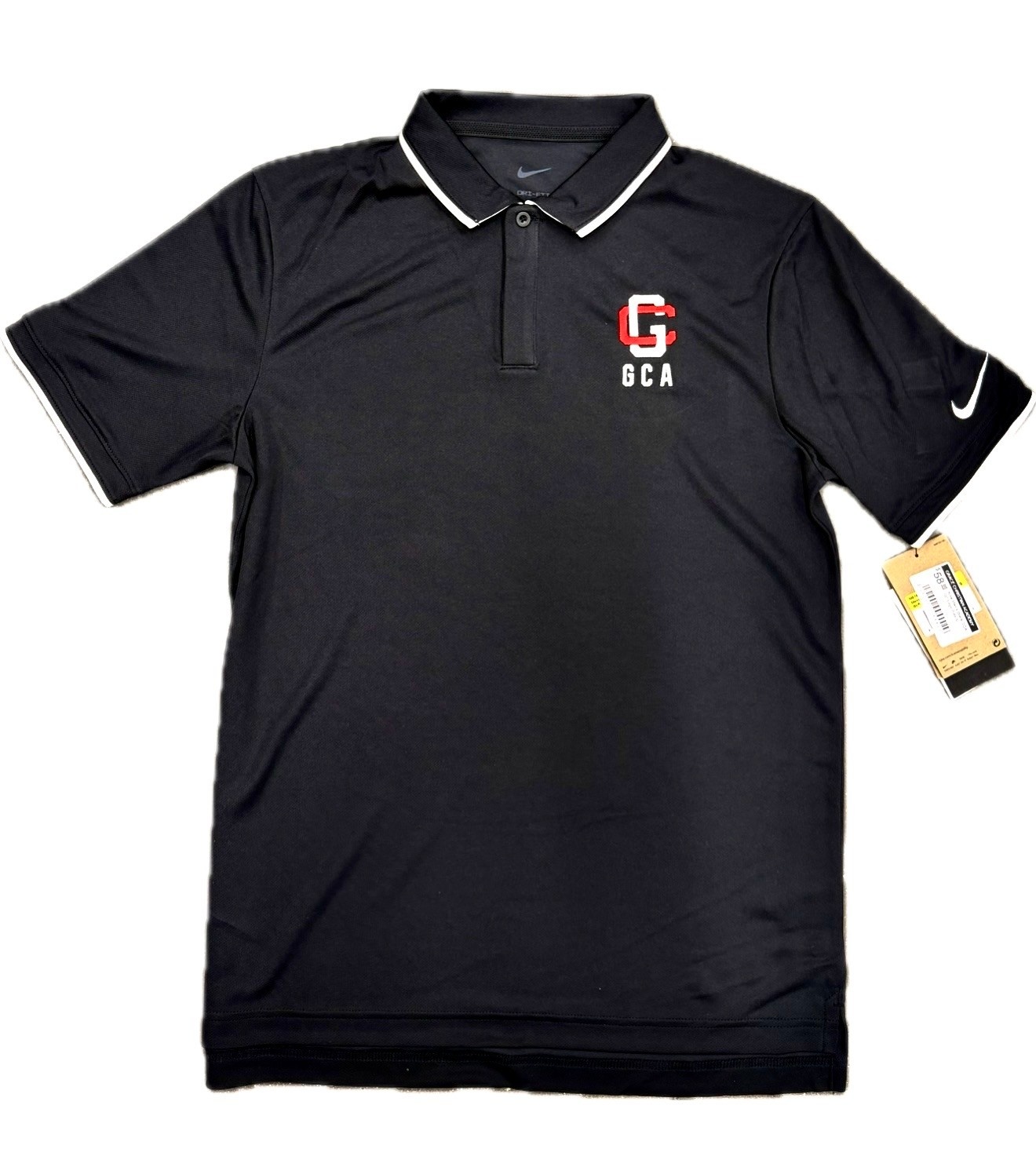 Nike Men's Black GCA GC Logo Polo